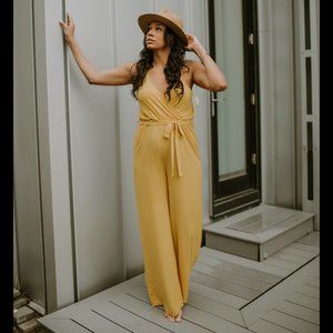 Jet Set Jumpsuit - Golden Yellow